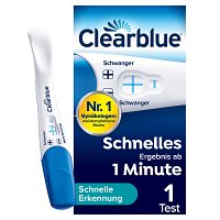 CLEARBLUE Schwangerschaftstest schnelle Erkennung - 1Stk - Schwangerschaftstests