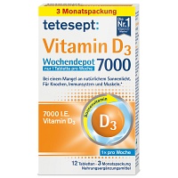 TETESEPT Vitamin D3 7.000 Wochendepot Filmtabl. - 12Stk