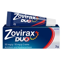 ZOVIRAX Duo 50 mg/g / 10 mg/g Creme - 2g - Lippenherpes