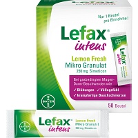 LEFAX intens Lemon Fresh Mikro Granul.250 mg Sim. - 50Stk - Bauchschmerzen & Blähungen