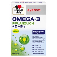 DOPPELHERZ Omega-3 pflanzlich system Kapseln - 60Stk - Doppelherz® System