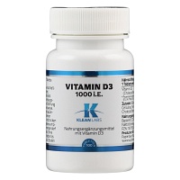 VITAMIN D 1000 I.E. Tabletten - 100Stk - Stärkung Immunsystem