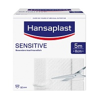 HANSAPLAST Sensitive Pflaster 8 cmx5 m Rolle - 1Stk - Hansaplast