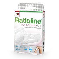 RATIOLINE Wundverband 7x5 cm steril - 5Stk - SENSITIV