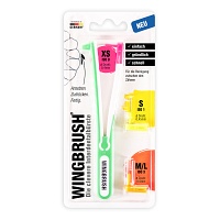 WINGBRUSH Starter-Set Halter m.3 Bürsten - 1Stk