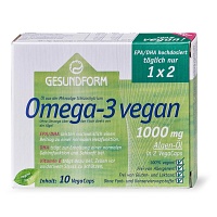 GESUNDFORM Omega-3 vegan Algenöl 1000 mg VegaCaps - 10Stk