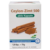 CEYLON-Zimt 500 aktiv Kapseln - 120Stk - Diabetikernahrungsergänzung