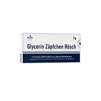 GLYCERIN ZÄPFCHEN Rösch 1 g gegen Verstopfung - 10Stk