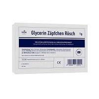 GLYCERIN ZÄPFCHEN Rösch 1 g gegen Verstopfung - 100Stk