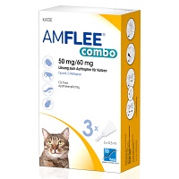 AMFLEE combo 50/60mg Lsg.z.Auftropfen f.Katzen - 3Stk