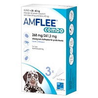 AMFLEE combo 268/241,2mg Lsg.z.Auf.f.Hunde 20-40kg - 3Stk