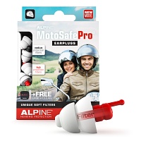 ALPINE MOTOSAFE Pro Gehörschutz f.Motorradfahrer - 4Stk