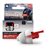 ALPINE MOTOSAFE Race Gehörschutz f.Motorradfahrer - 2Stk