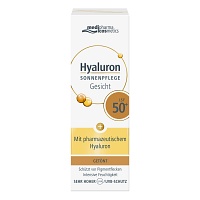 HYALURON SONNENPFLEGE Gesicht Creme LSF 50+ getönt - 50ml - Hyaluron Sonnenpflege