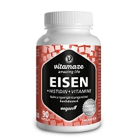 EISEN 20 mg+Histidin+Vitamine C/B9/B12 Kapseln - 90Stk - Vegan