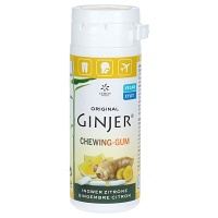 INGWER GINJER Kaugummi Zitrone - 30g - Ingwer Ginjer Original - Die Kraft der Knolle