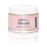 OLIVENÖL INTENSIVCREME Rose Nachtcreme - 50ml - Trockene Haut