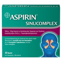 ASPIRIN SINUCOMPLEX 500mg/30mg Gra.Sus.-Herst.Btl. - 10Stk