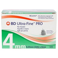 BD ULTRA-FINE PRO Pen-Nadeln 4 mm 32 G 0,23 mm - 105Stk