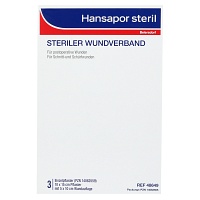 HANSAPOR steril Wundverband 10x15 cm - 3Stk - Sterile Pflaster