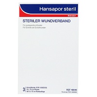 HANSAPOR steril Wundverband 10x15 cm - 3Stk - Hansaplast