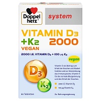 DOPPELHERZ Vitamin D3 2000+K2 system Tabletten - 60Stk - Doppelherz® System