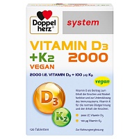 DOPPELHERZ Vitamin D3 2000+K2 system Tabletten - 120Stk - Doppelherz® System