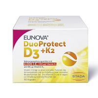 EUNOVA DuoProtect D3+K2 4000 I.E./80 µg Kapseln - 90Stk