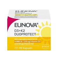 EUNOVA DuoProtect D3+K2 4000 I.E./80 µg Kapseln - 90Stk