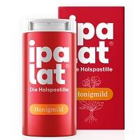 IPALAT Halspastillen honigmild o.Menthol zuckerfr. - 40Stk - Erkältung