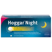 HOGGAR Night 25 mg Schmelztabletten - 20Stk - Unruhe & Schlafstörungen