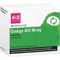 GINKGO AbZ 40 mg Filmtabletten - 120Stk - Stärkung für das Gedächtnis