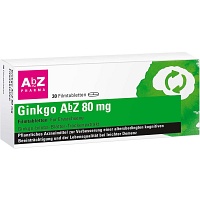 GINKGO AbZ 80 mg Filmtabletten - 30Stk - Stärkung für das Gedächtnis