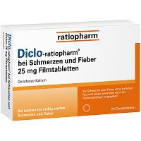 DICLO-RATIOPHARM bei Schmerzen u.Fieber 25 mg FTA - 20Stk