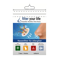FILTER YOUR LIFE Nasenfilter f.Allergiker Gr.M - 7X2Stk