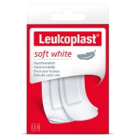 LEUKOPLAST soft white Str.19x72mm 12St/38x72mm 8St
