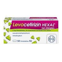 LEVOCETIRIZIN HEXAL bei Allergien 5 mg Filmtabl. - 50Stk