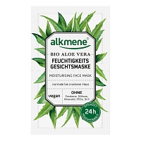 ALKMENE Feuchtigkeits Gesichtsmaske Bio Aloe Vera - 2X6ml