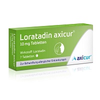 LORATADIN axicur 10 mg Tabletten - 7Stk - Allergien