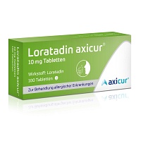 LORATADIN axicur 10 mg Tabletten - 100Stk - Allergien