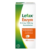 LEFAX Enzym Kautabletten - 100Stk - Bauchschmerzen & Blähungen