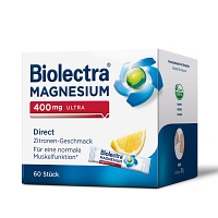 BIOLECTRA Magnesium 400 mg ultra Direct Zitrone - 60Stk