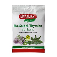 MEGAMAX Bio Salbei-Thymian Bonbons - 50g