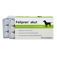 FELIPREN akut Kautabl.bei u.nach Durchfall f.Hunde - 24Stk - Magen & Darm