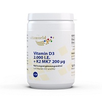 VITAMIN D3+K2 2.000 I.E./200 µg Tabletten - 120Stk
