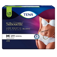 TENA SILHOUETTE Normal M blanc Inkontinenz Pants - 12Stk - Einmalprodukte