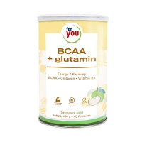 FOR YOU BCAA+glutamin Energy & Recovery Apfel Plv. - 480g - Nahrungsergänzung