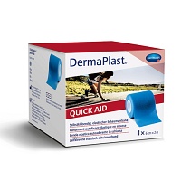 DERMAPLAST Quick Aid Schaumverb.6 cmx2 m blau - 1Stk