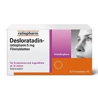 DESLORATADIN-ratiopharm 5 mg Filmtabletten - 50Stk