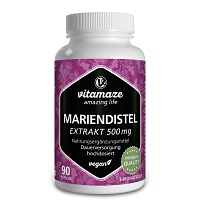 MARIENDISTEL 500 mg Extrakt hochdosiert vegan Kps. - 90Stk - Entgiften-Entschlacken-Entsäuern